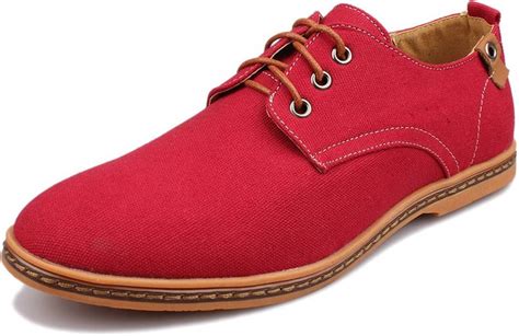 red casual shoes for men